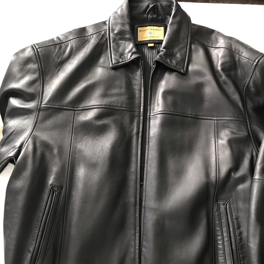 Boston Harbour Leather Coat